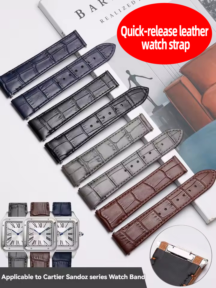 Leather Strap Quick Release - Correa de reloj de liberación rápida