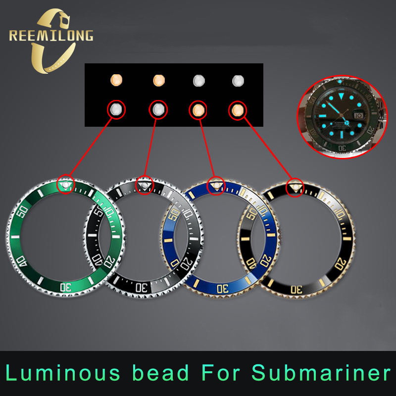 Rolex Watch Submariner - Cuentas luminosas azules y verdes de