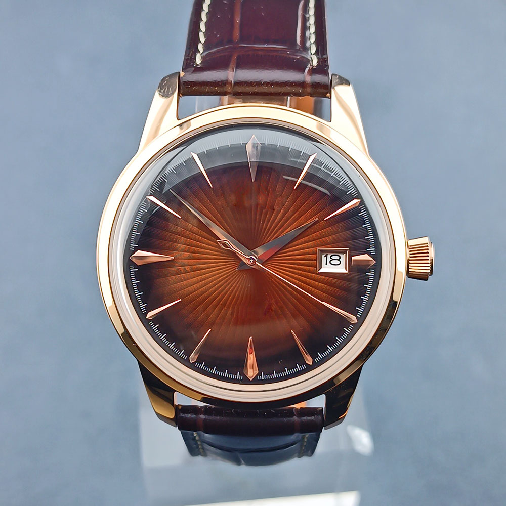 Seiko Watch Presage - Reloj Presage de oro rosa con
