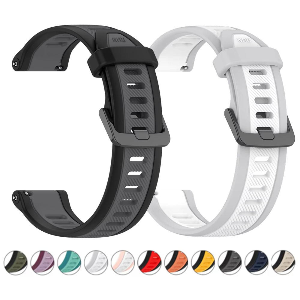 Silicone Watch Band 22Mm - Correa de silicona con textura de
