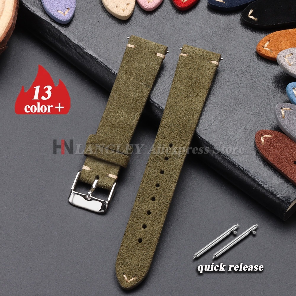 Suede Strap Watch - Correa de reloj de gamuza suave