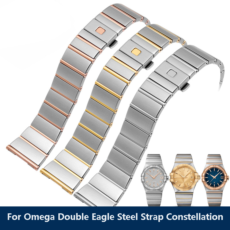 Omega Watch Constellation - Correa de acero Omega Double Eagle