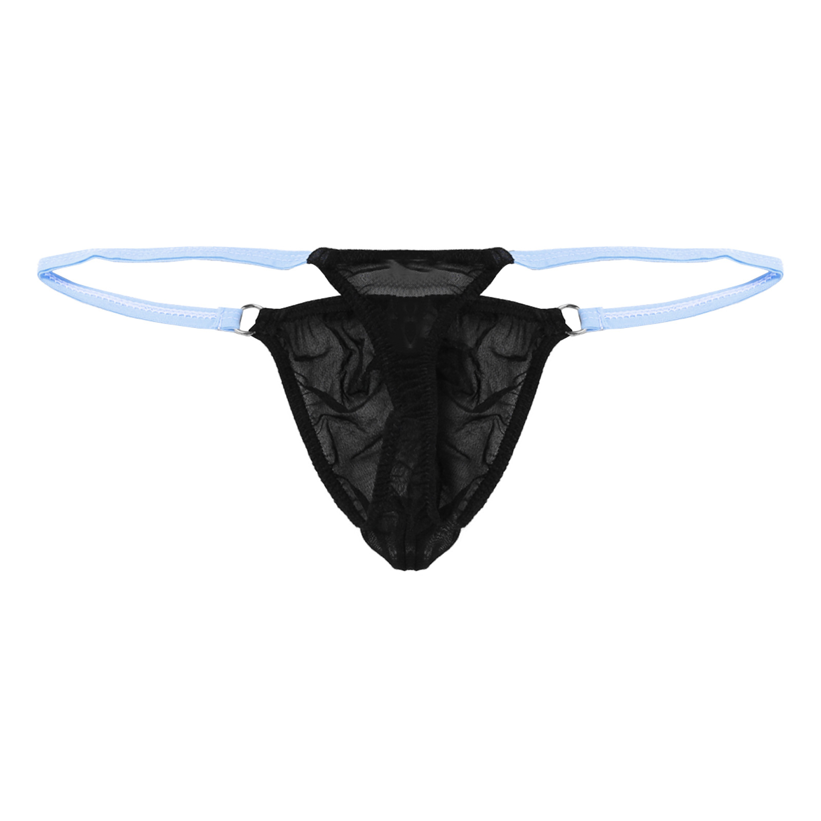 Mesh Strap Metal - Tanga de malla roja con tirantes