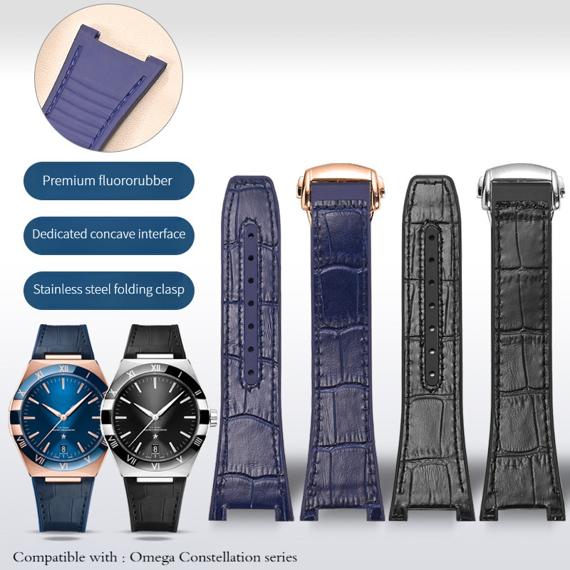 Correa de reloj de piel de vac - Omega Watch Constellation reseña y precio