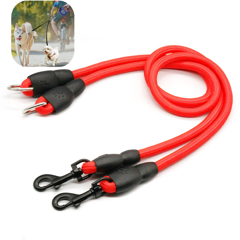 Correa doble para perro, acces - Leather Strap Quick Release reseña y precio