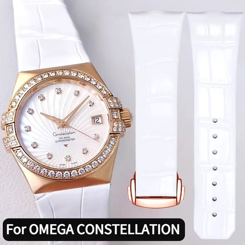 Correa de reloj de cuero curva - Omega Watch Constellation reseña y precio
