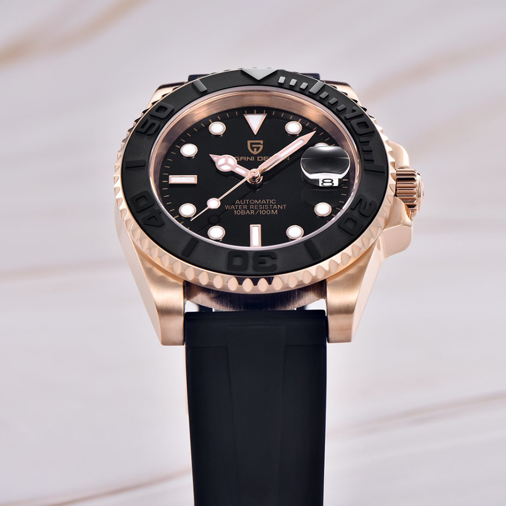 Reloj Automático PAGANI DESIGN - Rubber Strap Diver reseña y precio