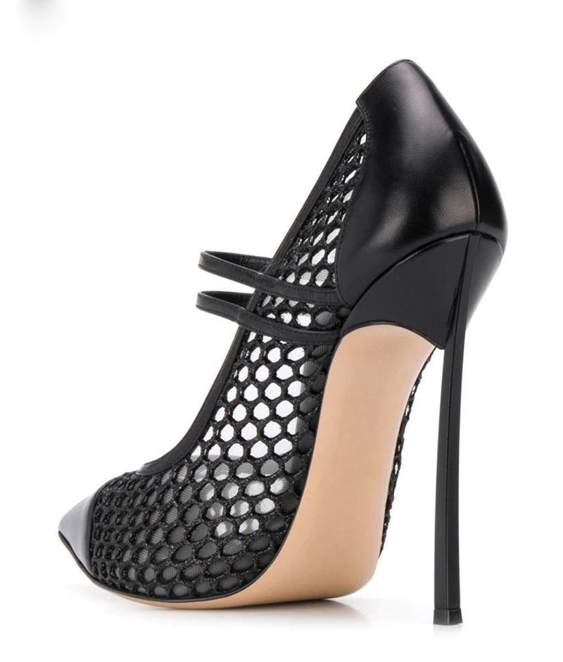 Zapatos de tacón sexis de mall - Mesh Strap Metal reseña y precio