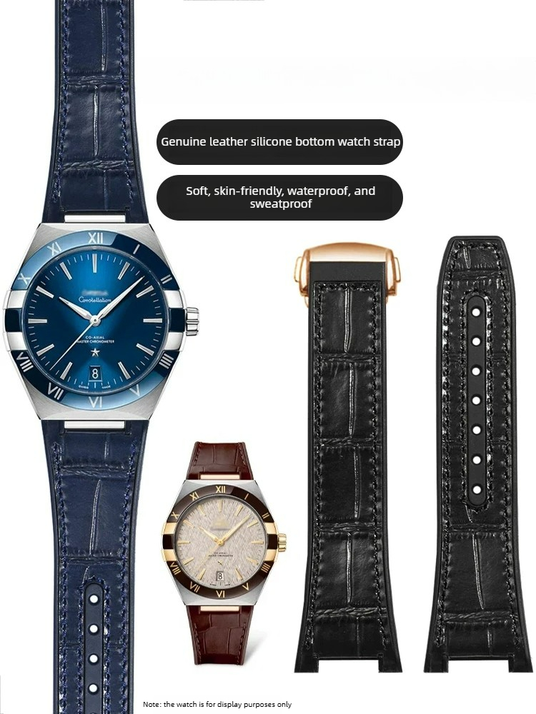 Correa de reloj de silicona y  - Omega Watch Constellation reseña y precio