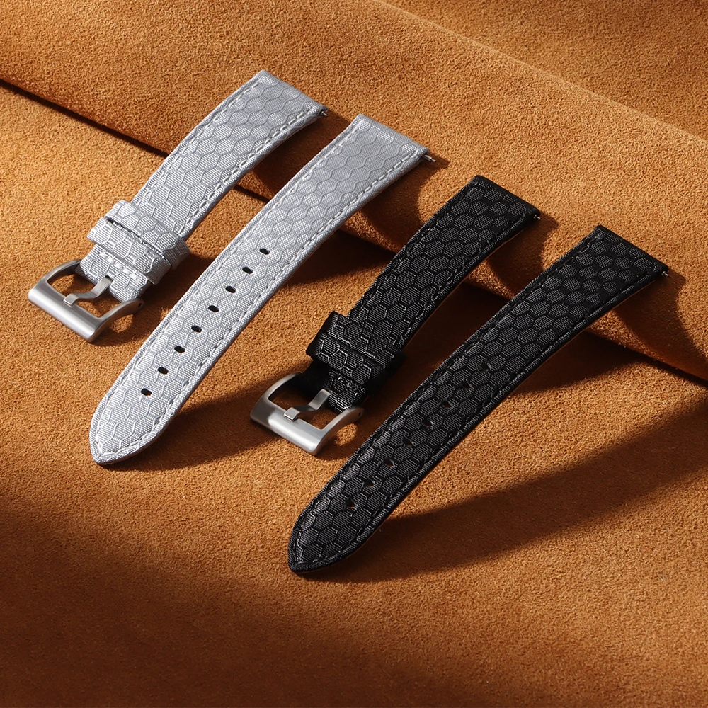 Correa de reloj de lona tejida - Perlon Strap Woven reseña y precio