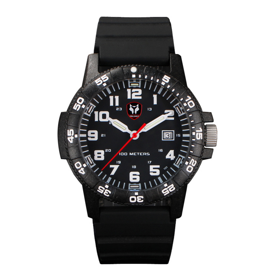 Hnlgnox-relojes de piloto para - Rubber Strap Diver reseña y precio