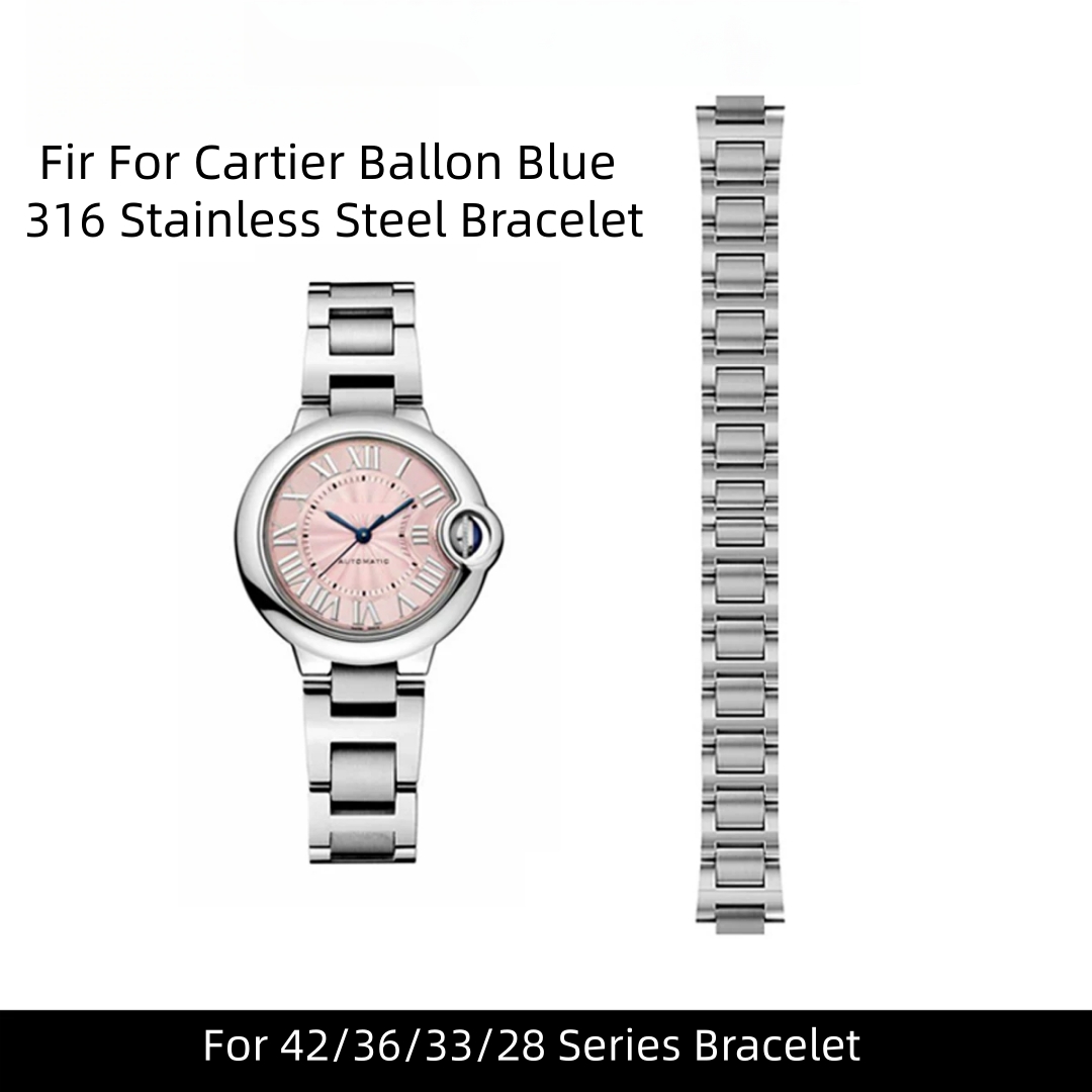 Correa de reloj de acero inoxi - Cartier Watch Ballon Bleu reseña y precio