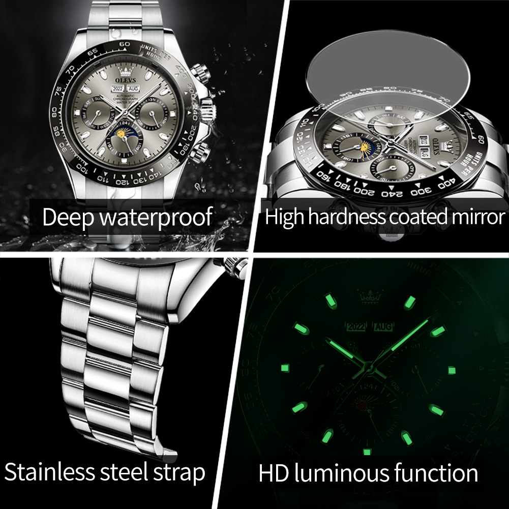 OLEVS 6654 reloj de lujo para  - Seiko Watch Presage reseña y precio