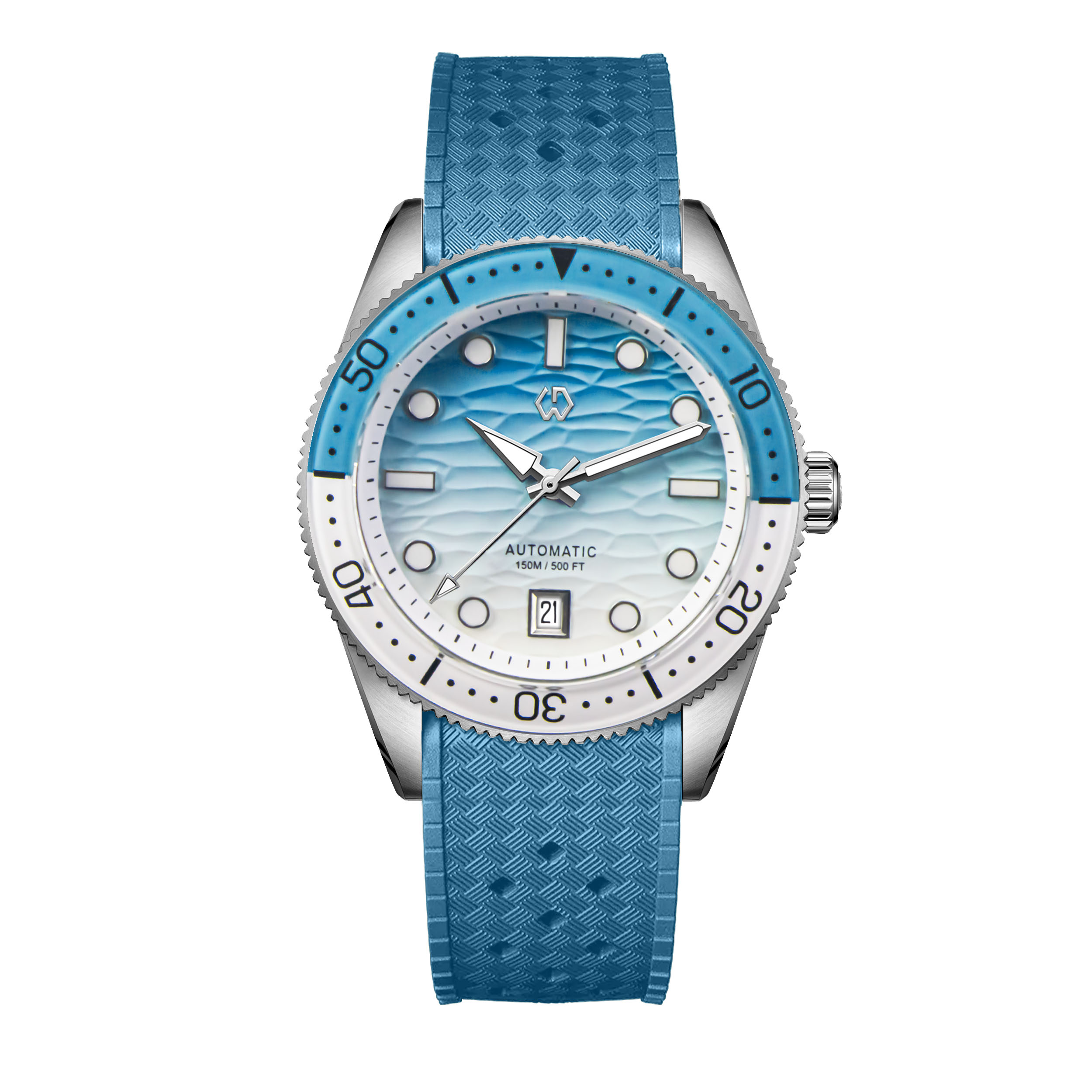 Reloj de buceo de 40mm con tex - Rubber Strap Diver reseña y precio