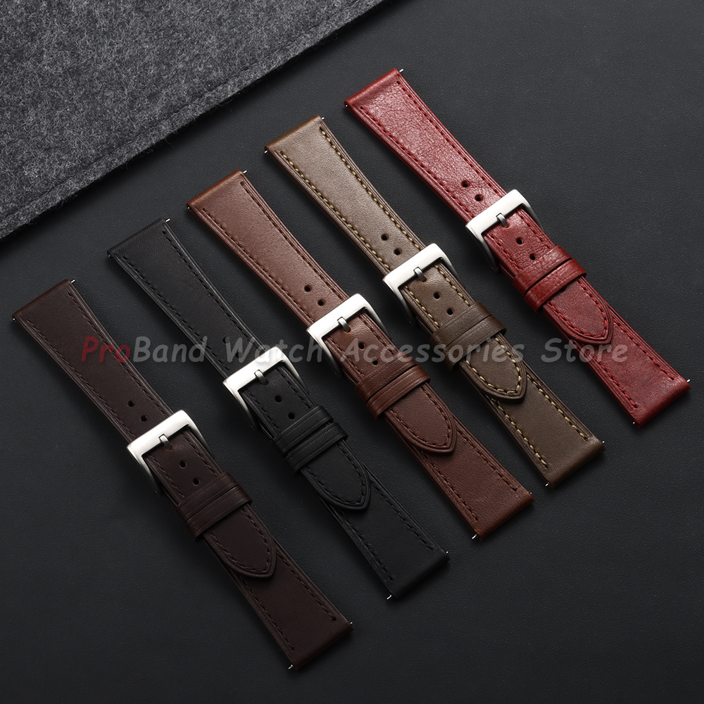 Correa de reloj de cuero vinta - Leather Strap Quick Release reseña y precio