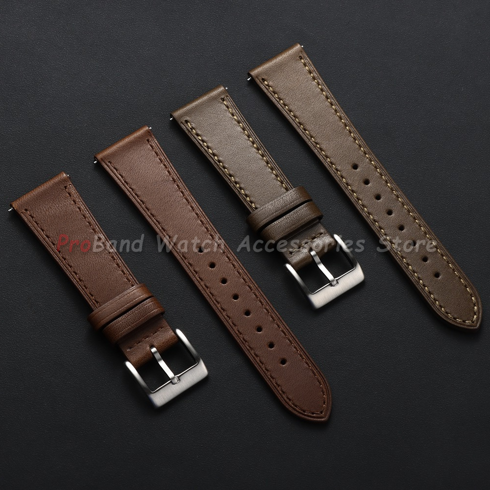 Correa de reloj de cuero vinta - Leather Strap Quick Release reseña y precio