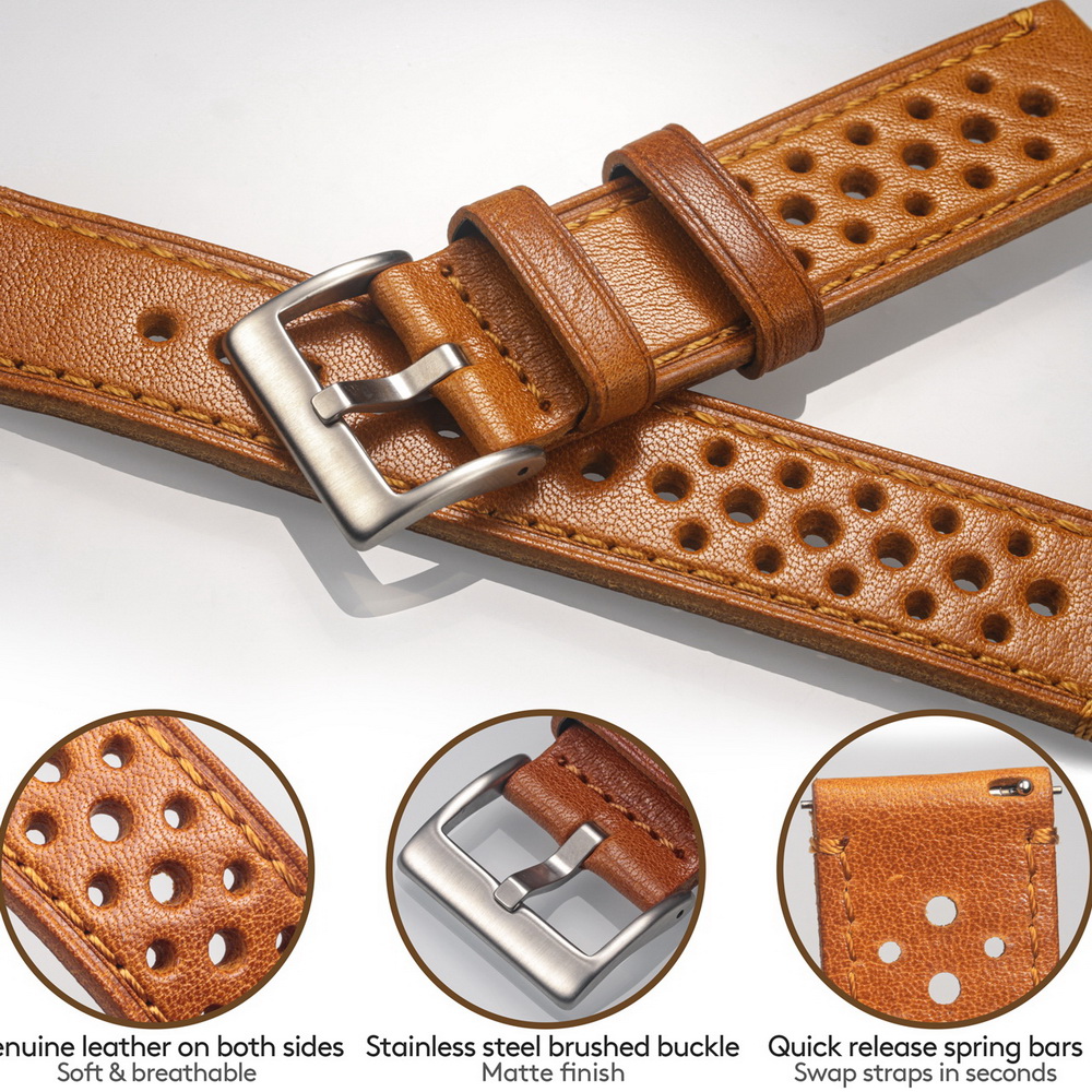Hemsut Correa de reloj de piel - Suede Strap Watch reseña y precio