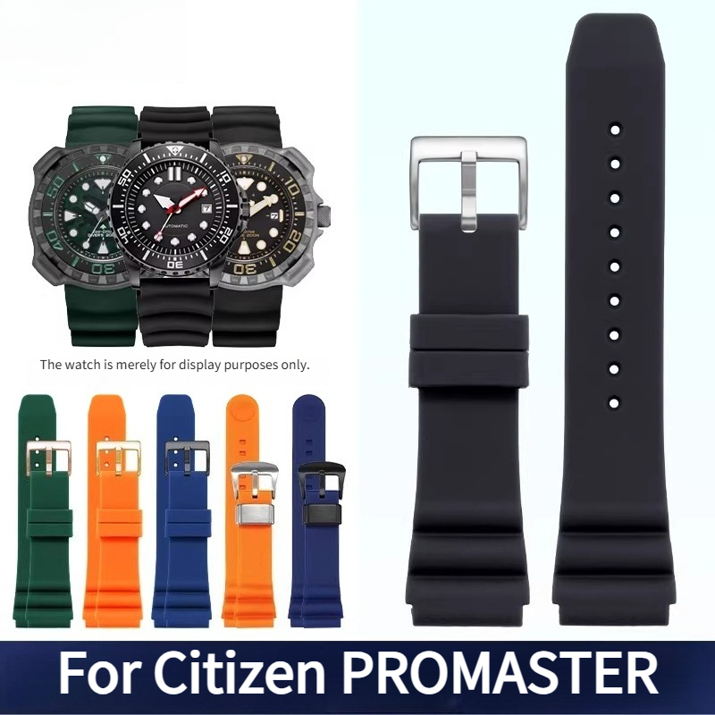 Correa de reloj de silicona co - Citizen Watch Promaster reseña y precio