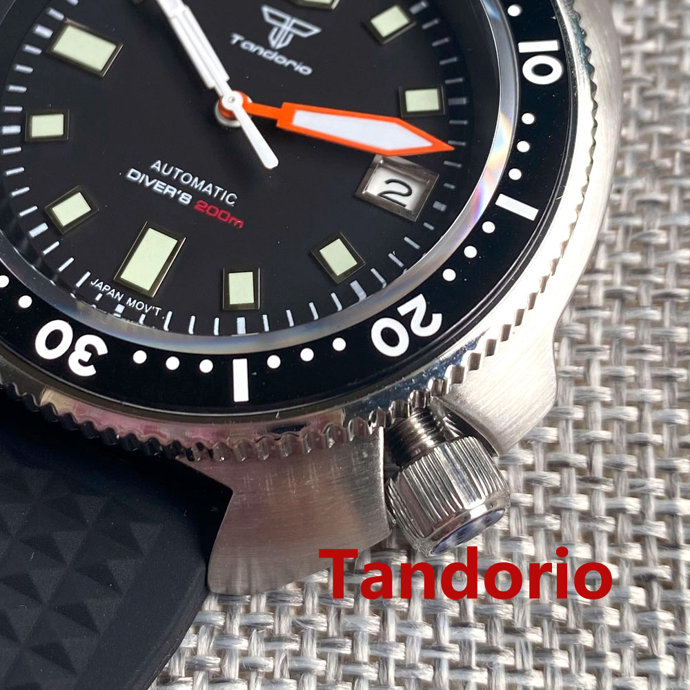 Reloj Tandorio de 44 mm para H - Rubber Strap Diver reseña y precio