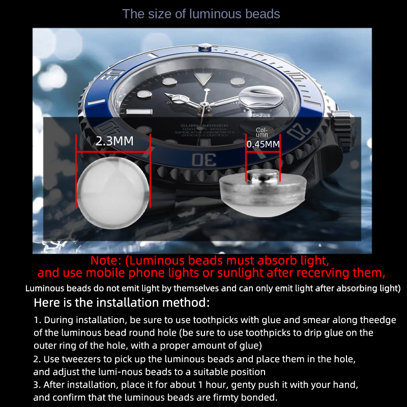 Perlina luminosa para Rolex Su - Rolex Watch Submariner reseña y precio